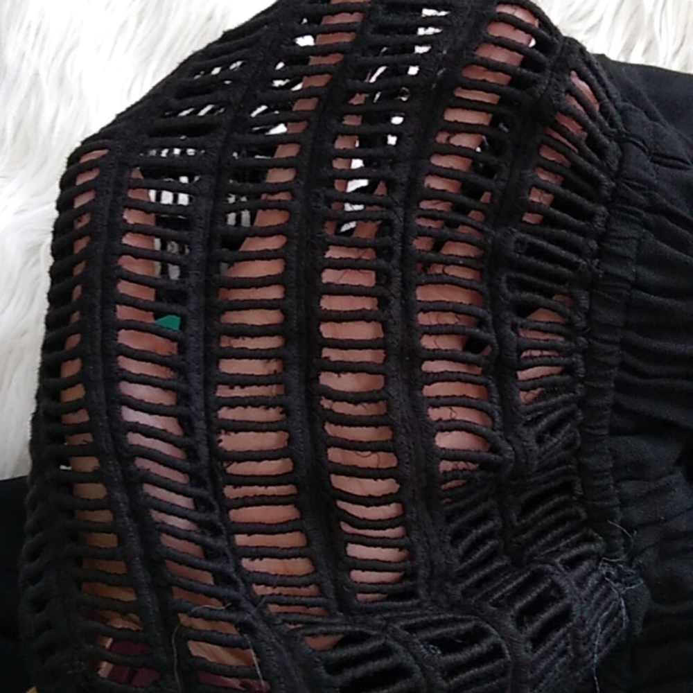 NEW Tiare Hawaii Spaghetti Strap Lattice Crochet Back Maxi Dress - One Size - Picture 8 of 15
